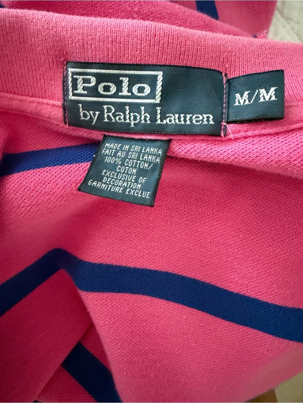 Ralph Lauren Kids Magenta Polo with Navy Stripes